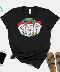 Teeth Santa Hat Chrismas Xcool Giftmas Dental Assistant Hygienist Meaningful Gif Shirt