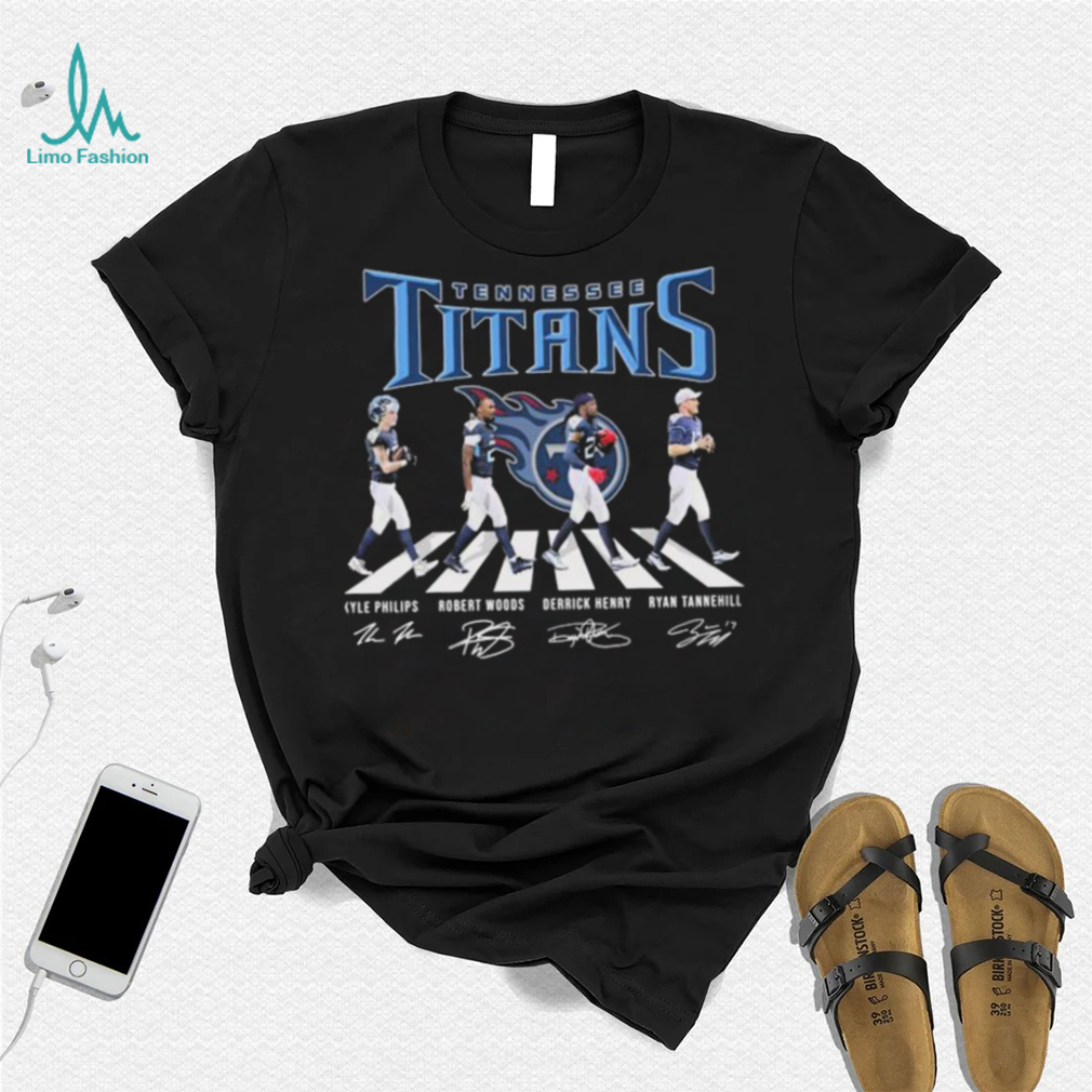 Tennessee Titans Kyle Philips Robert Woods Derrick Henry Ryan Tannehill Abbey Road Signatures Shirt Tennessee Titans Kyle Philips Robert Woods Derrick Henry Ryan Tannehill Abbey Road Signatures Shirt