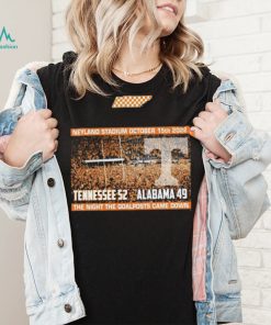 Tennessee Vols Down The Tide 52 49 Shirt