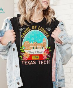 Texas Tech Red Raiders Carol of Lights Merry and Bright 100 year snow globe shirt