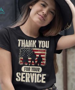 Thank You For Your Service Patriotic Veterans Day T Shirt