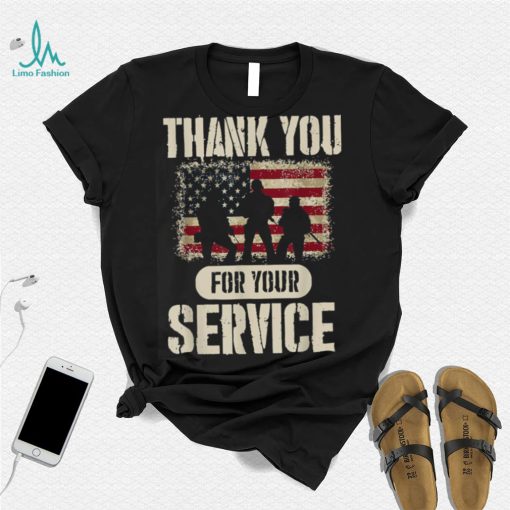 Thank You For Your Service Patriotic Veterans Day T Shirt