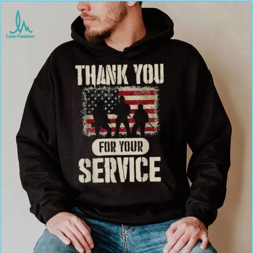 Thank You For Your Service Patriotic Veterans Day T Shirt