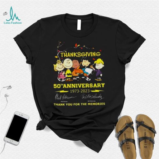 Thanksgiving 50th Anniversary 1973 – 2023 Thank You For The Memories Signatures Shirt