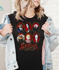 The Addams Family Circle Portrait Panels Logo shirt