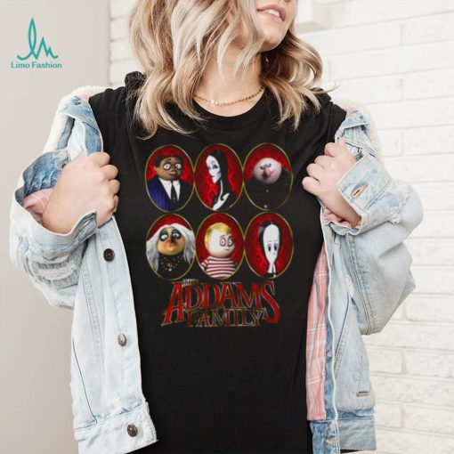 The Addams Family Circle Portrait Panels Logo shirt