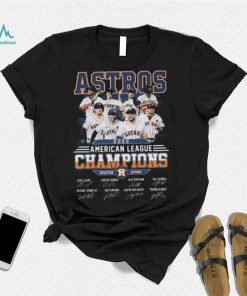 The Astros 2022 American League Champions Houston Astros Team Signatures Shirt