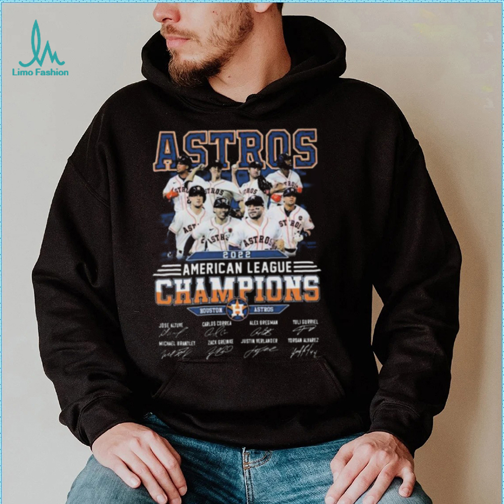 The Astros 2022 American League Champions Houston Astros Team Signatures Shirt The Astros 2022 American League Champions Houston Astros Team Signatures Shirt
