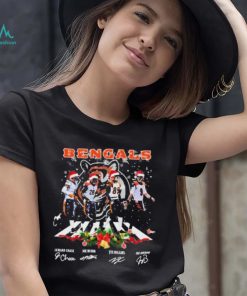 The Bengals Tyler Boyd Ja’marr Chase Joe Mixon And Joe Burrow Abbey Road Signatures Shirt