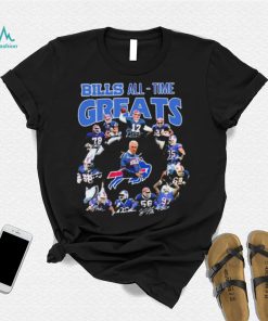 The Bills All time Greats Team Signatures Shirt