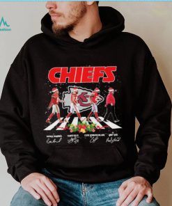 The Chiefs NFL Team 2022 Abbey Road Merry Christmas Signature Shirt