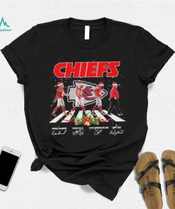 The Chiefs NFL Team 2022 Abbey Road Merry Christmas Signature Shirt