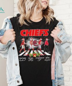 The Chiefs NFL Team 2022 Abbey Road Merry Christmas Signature Shirt