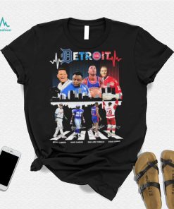 The Detroit City Sports Team Abbey Road Signatures Shirt