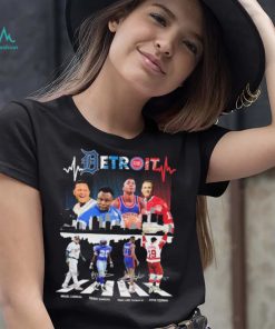 The Detroit City Sports Team Abbey Road Signatures Shirt