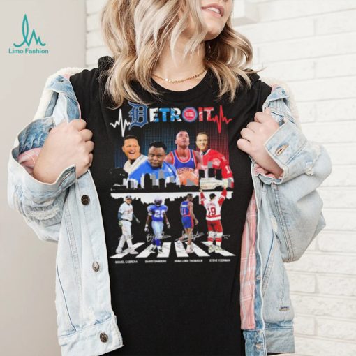 The Detroit City Sports Team Abbey Road Signatures Shirt