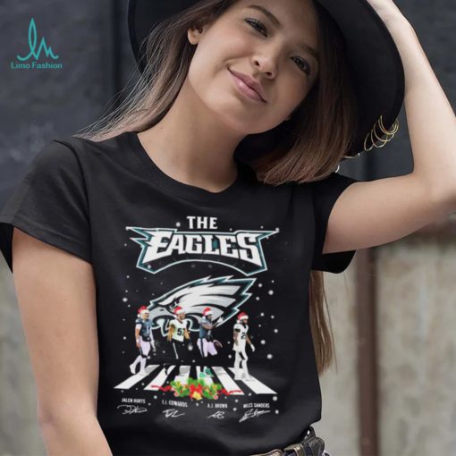 The Eagles NFL Team 2022 Abbey Road Merry Christmas Signature Shirt