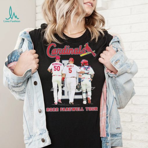 The Farewell Tour 2022 Adam Wainwright Albert Pujols And Yadier Molina Cardinals Shirt