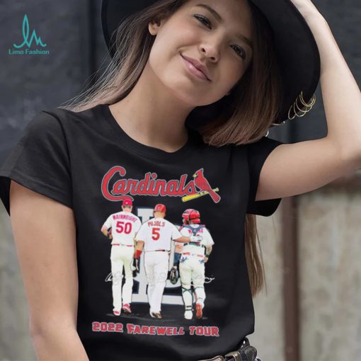 The Farewell Tour 2022 Adam Wainwright Albert Pujols And Yadier Molina Cardinals Shirt