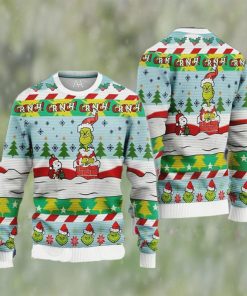 The Grinch And Snoopy Dog Ugly Sweater Funny Christmas Gift