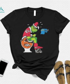 The Grinch Kansas City Chiefs Shit On Toilet Denver Broncos Other Teams Oakland Raiders Christmas 2022 Shirt