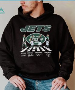 The Jets Joe Flacco Breece Hall Ahmad Gardner And Ryan Tannehill Abbey Road Signatures Shirt