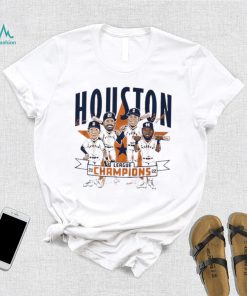 The League Champions 2022 Houston Astros Caricature Signatures Shirt