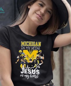 The Michigan In My Veins Jesus In My Heart Shirt