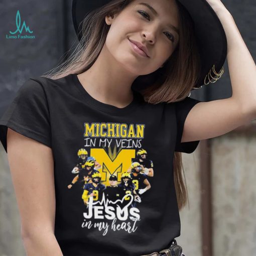 The Michigan In My Veins Jesus In My Heart Shirt