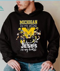 The Michigan In My Veins Jesus In My Heart Shirt