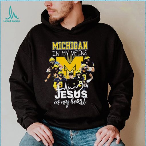 The Michigan In My Veins Jesus In My Heart Shirt