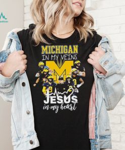 The Michigan In My Veins Jesus In My Heart Shirt