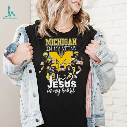 The Michigan In My Veins Jesus In My Heart Shirt