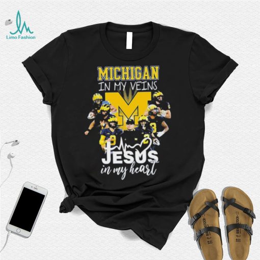 The Michigan In My Veins Jesus In My Heart Shirt