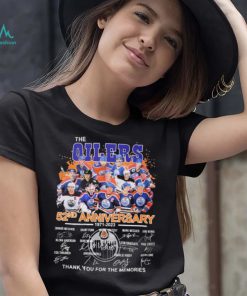The Oilers 52nd Anniversary 1971 2023 Thank You For The Memories Signatures Shirt