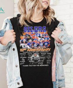 The Oilers 52nd Anniversary 1971 2023 Thank You For The Memories Signatures Shirt