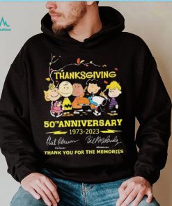 The Peanuts Thanksgiving 50th Anniversary 1973 – 2023 Thank You For The Memories T Shirt