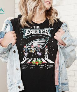 The Philadelphia Eagles Team Abbey Road Christmas Signatures Shirt