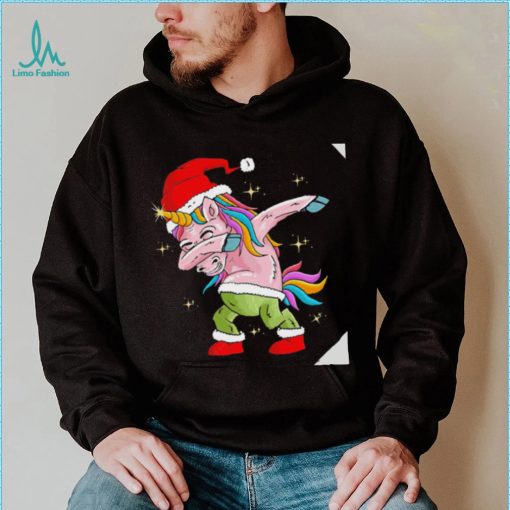 The Santa horse unicorn dabbing Christmas shirt