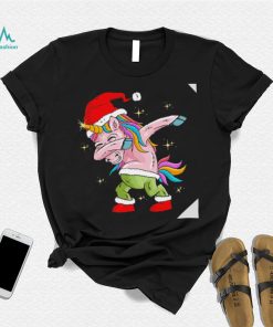 The Santa horse unicorn dabbing Christmas shirt