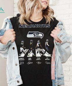 The Seahawks Kenneth Walker III Geno Smith Tyler Lockett And Dk Metcalf Abbey Road Signatures Shirt