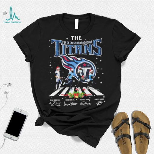 The Titans NFL Team 2022 Abbey Road Merry Christmas Signature Shirt