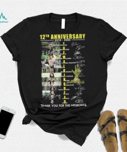 The Walking Dead 12th Anniversary 2010 2022 Thank You For The Memories Signatures Shirt