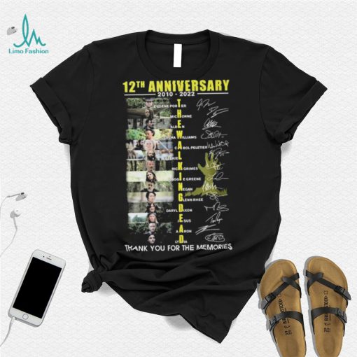 The Walking Dead 12th Anniversary 2010 2022 Thank You For The Memories Signatures Shirt