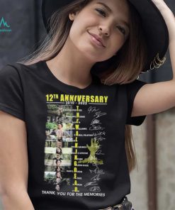 The Walking Dead 12th Anniversary 2010 2022 Thank You For The Memories Signatures Shirt