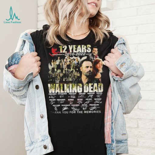 The Walking Dead TV Series Signatures Thank You For The Memories Shirt