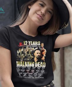 The Walking Dead TV Series Signatures Thank You For The Memories Shirt