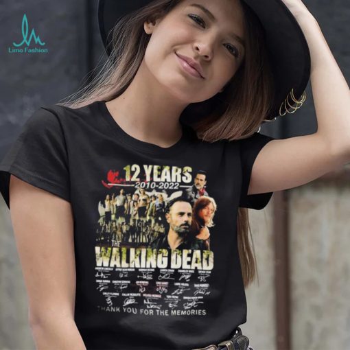 The Walking Dead TV Series Signatures Thank You For The Memories Shirt