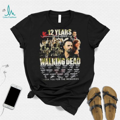 The Walking Dead TV Series Signatures Thank You For The Memories Shirt