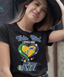 This Girl Loves Her Heart Utah Jazz Shirt